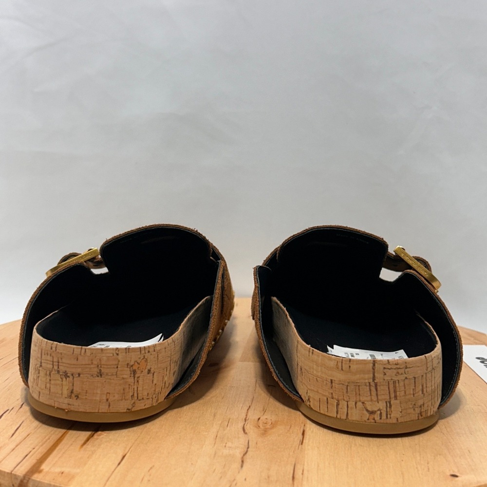 New Veronica Beard Fern Suede Studded Slip On Hazelwood Brown Clogs NWT - 9M - Picture 7 of 10